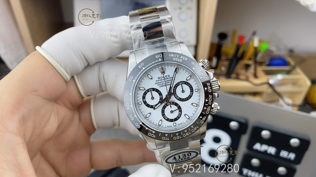 怎么快速分辨真假C廠Clean廠勞力士4130熊貓迪手表-復(fù)刻表