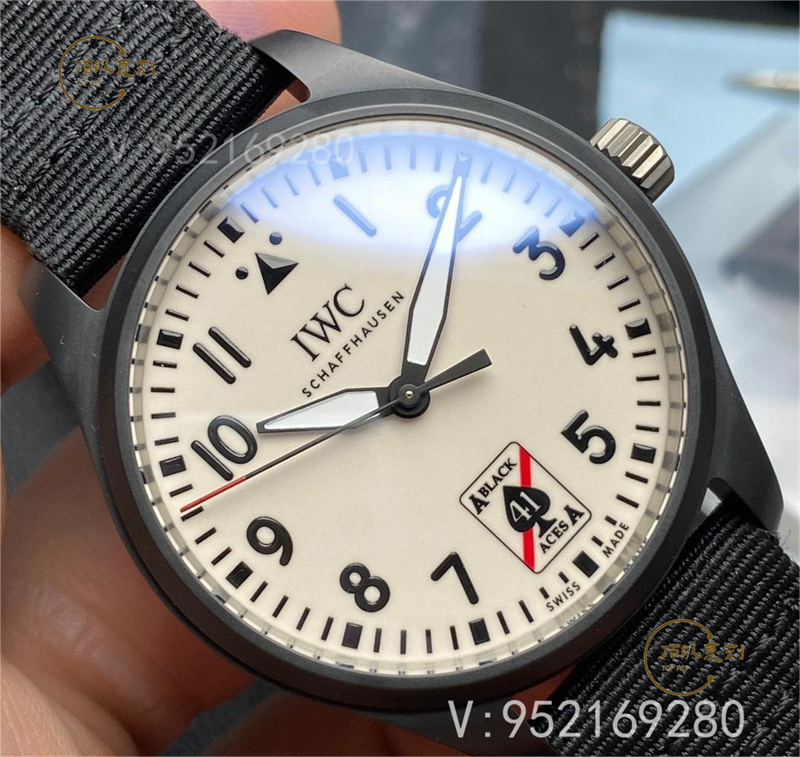 M+廠萬國馬克飛行員黑桃A超級夜光表如何，表盤夜光對版嗎-復刻表