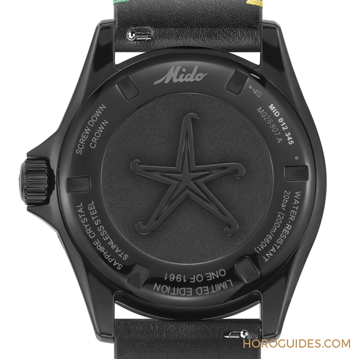 漆黑中的復(fù)古“彩虹圈”！ MIDO再度推出Ocean Star Decompression Timer 1961復(fù)刻限量版-復(fù)刻表