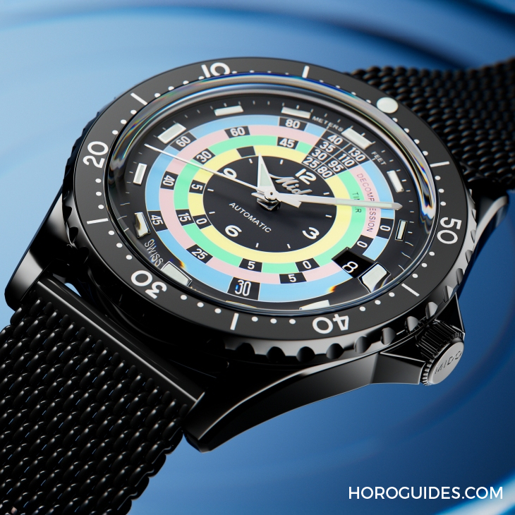 漆黑中的復(fù)古“彩虹圈”！ MIDO再度推出Ocean Star Decompression Timer 1961復(fù)刻限量版-復(fù)刻表