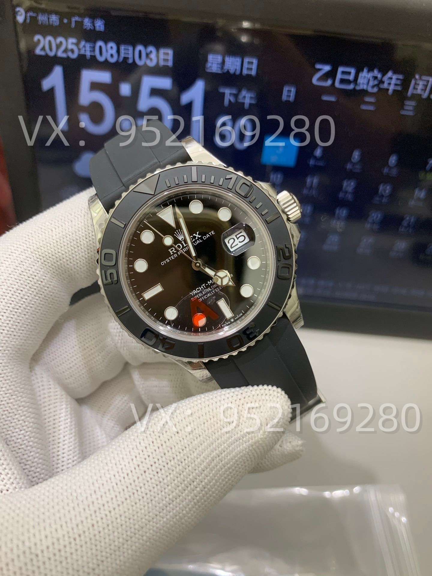 VS廠勞力士白金游艇做工怎么樣,升級V3版丹東3235機芯重量149G-復(fù)刻表